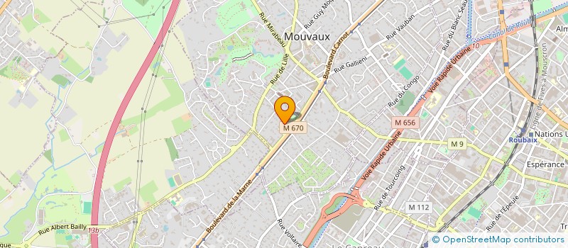 localisation de l'entreprise SCI HORIZON  MOUVAUX