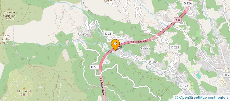 localisation de l'entreprise SCI HORIZON  GORBIO