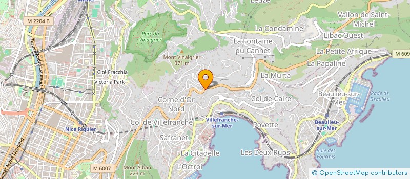 localisation de l'entreprise SCI HORIZON  VILLEFRANCHE-SUR-MER