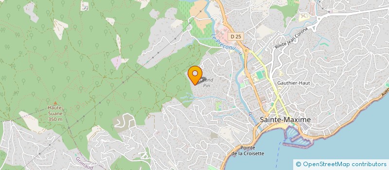 localisation de l'entreprise SCI HORIZON à SAINTE-MAXIME