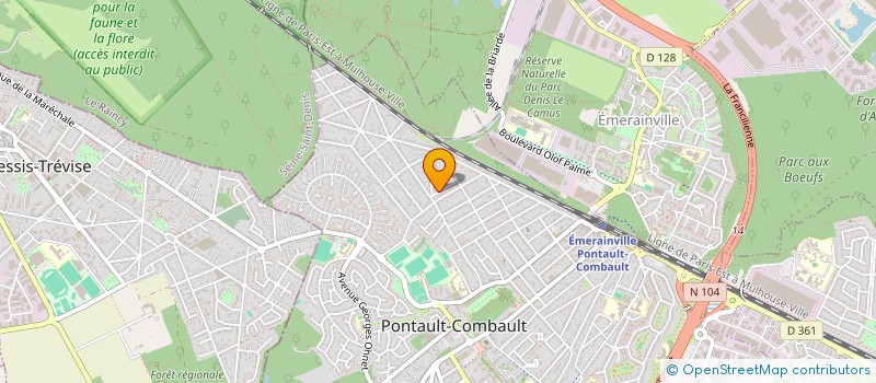localisation de l'entreprise SCI HORIZON à PONTAULT-COMBAULT