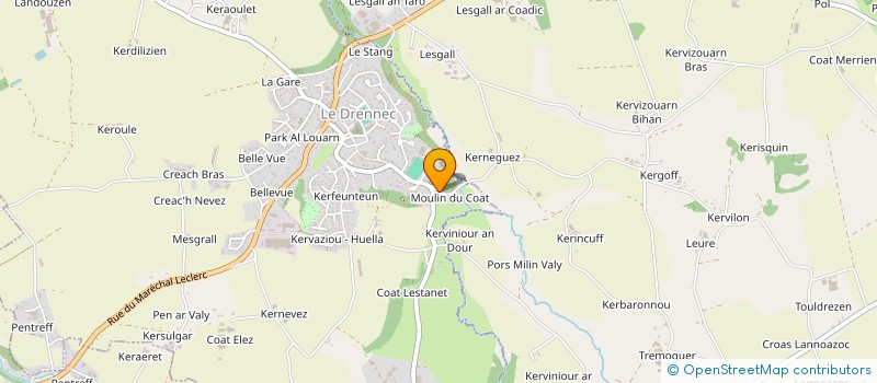 localisation de l'entreprise SCI HORIZON  LE DRENNEC