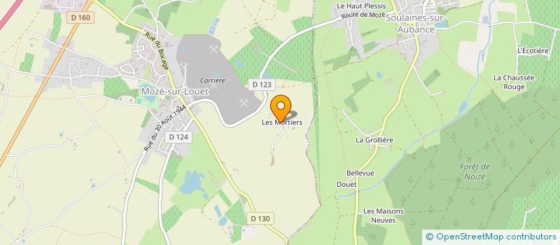 localisation de l'entreprise SCI HORIZON  MOZE-SUR-LOUET