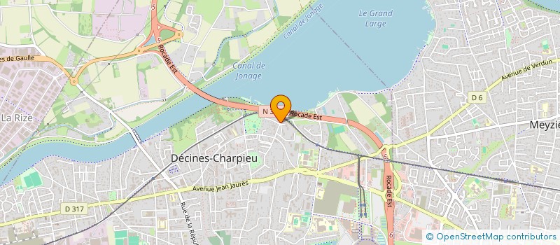 localisation de l'entreprise SCI HORIZON  DECINES-CHARPIEU