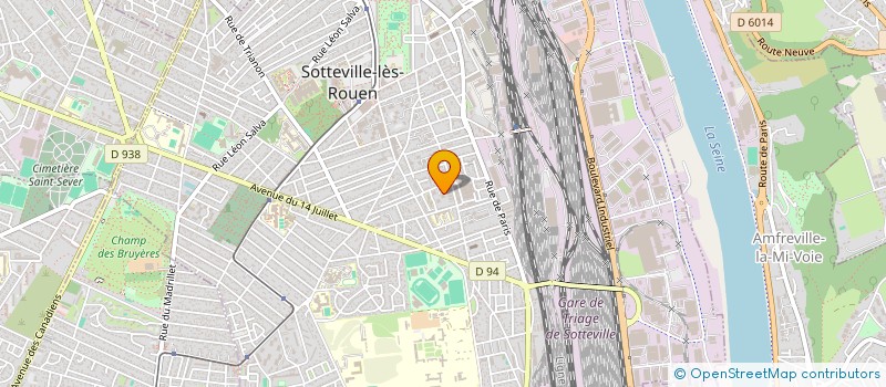 localisation de l'entreprise SCI HORIZON  SOTTEVILLE-LES-ROUEN