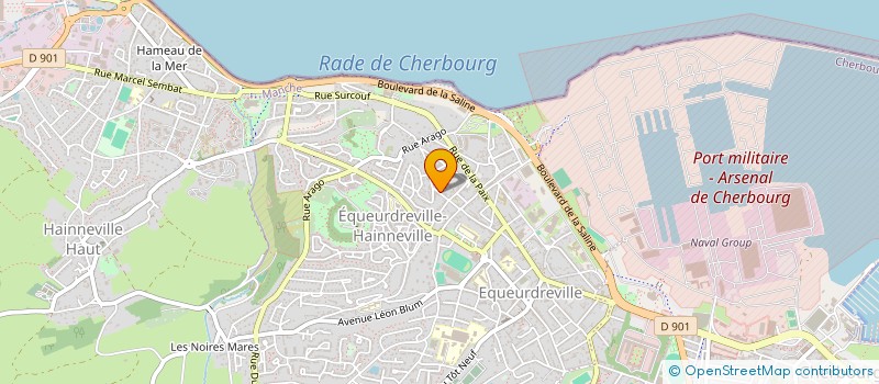 localisation de l'entreprise SCI HORIZON à CHERBOURG-EN-COTENTIN