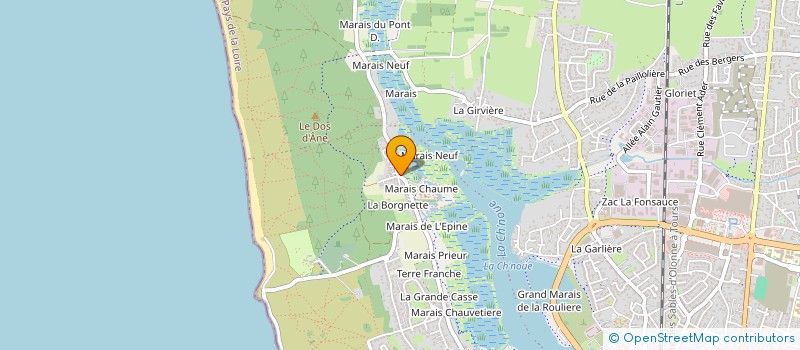 localisation de l'entreprise SCI HORIZON à LES SABLES D'OLONNE