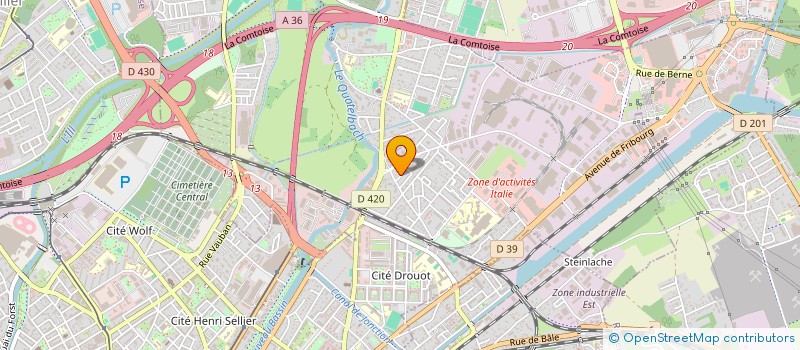 localisation de l'entreprise SCI HORIZON  ILLZACH