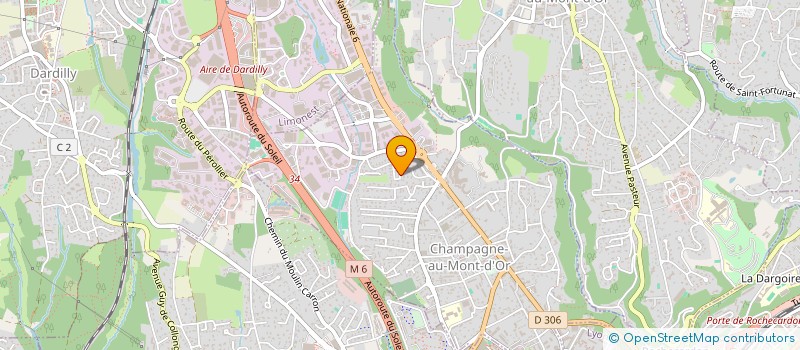 localisation de l'entreprise SCI HORIZON  CHAMPAGNE-AU-MONT-D'OR