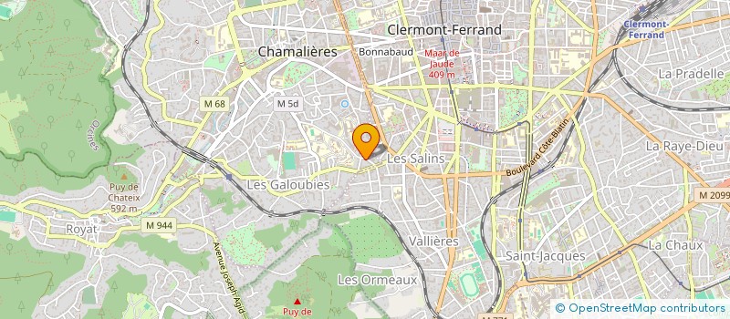 localisation de l'entreprise SCI HORIZON  CHAMALIERES