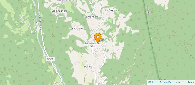 localisation de l'entreprise SCI HORIZON ALPIN  CROTS