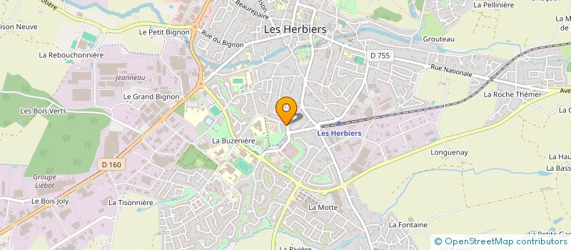 localisation de l'entreprise SCI HORIZON BLEU à LES HERBIERS