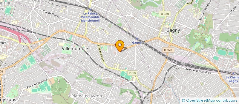 localisation de l'entreprise SCI HORIZON IMMO INVEST  VILLEMOMBLE