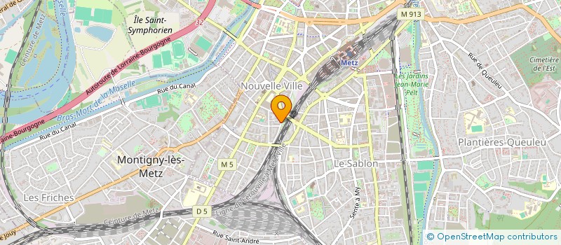 localisation de l'entreprise SCI HORIZON INVEST  METZ