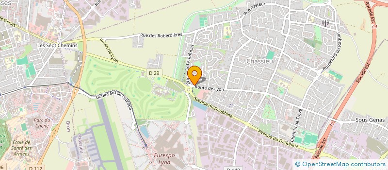 localisation de l'entreprise SCI HORIZONS  CHASSIEU