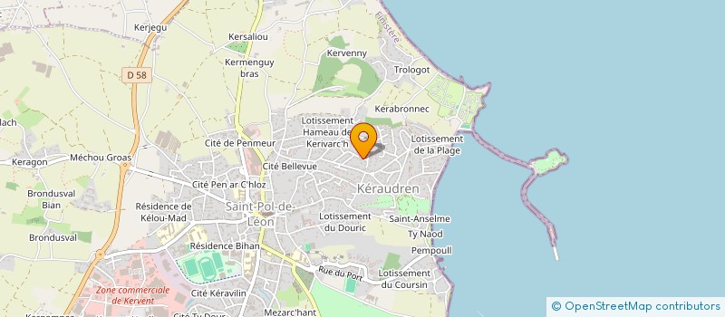 localisation de l'entreprise SCI HORIZONS  SAINT-POL-DE-LEON