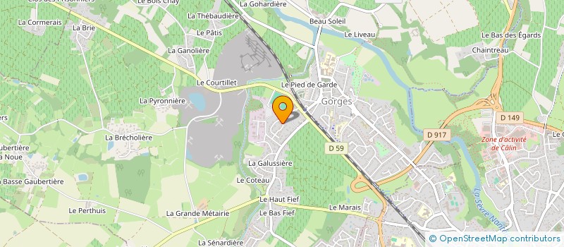 localisation de l'entreprise SCI HORIZONS FUTURS  GORGES