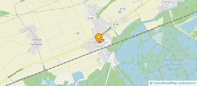 localisation de l'entreprise SCI HORIZONTAL  CHATENAY-SUR-SEINE