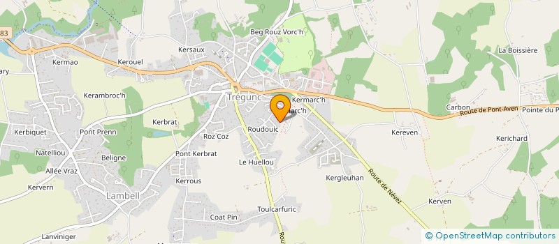 localisation de l'entreprise SCI HORKERSI  TREGUNC