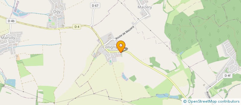 localisation de l'entreprise SCI HOROBA  COLLIGNY-MAIZERY