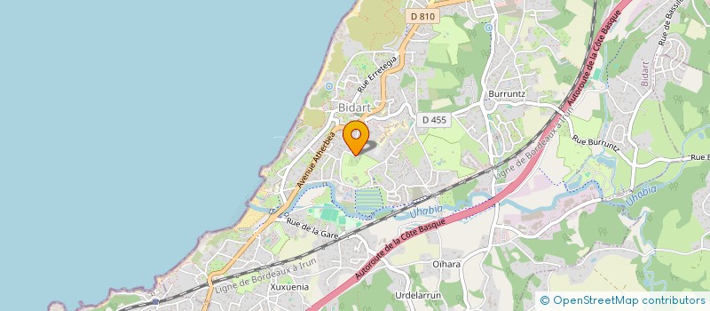 localisation de l'entreprise SCI HORREUM à BIDART