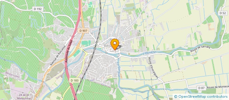 localisation de l'entreprise SCI HORS DU RIVAGE  BEDARRIDES