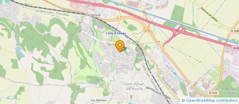 localisation de l'entreprise SCI HORS PISTE  L'ISLE-D'ABEAU