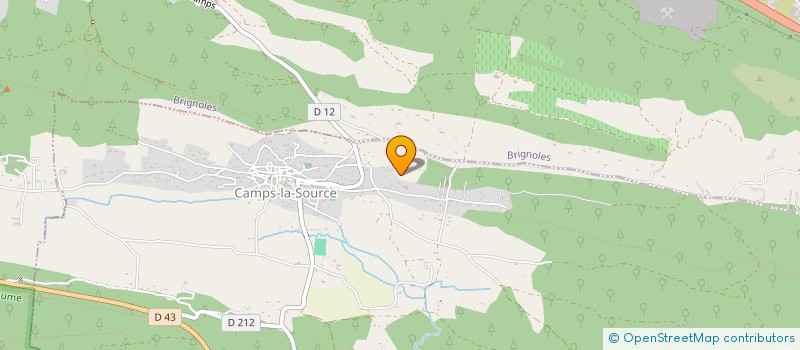 localisation de l'entreprise SCI HORS PISTE  CAMPS-LA-SOURCE