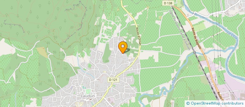 localisation de l'entreprise SCI HORSE&IMMO  LAUDUN-L'ARDOISE