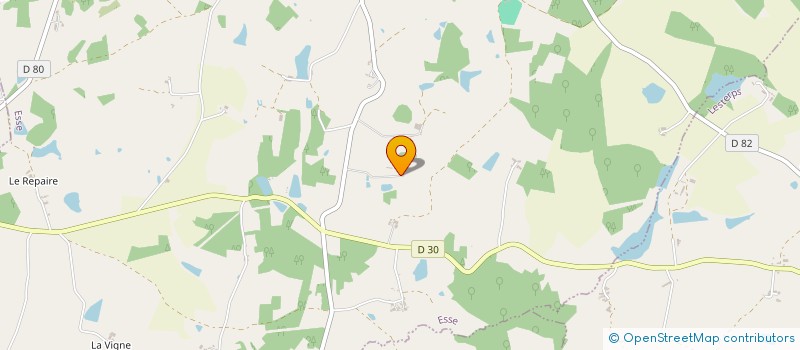 localisation de l'entreprise SCI HORSE PARADISE  ESSE