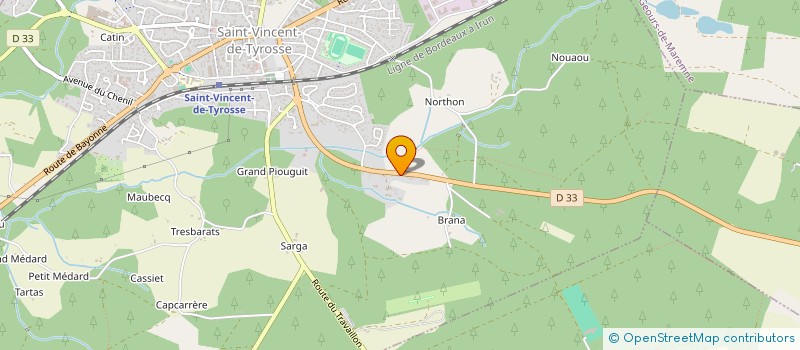 localisation de l'entreprise SCI HORSTEL à SAINT-GEOURS-DE-MAREMNE