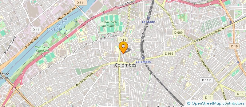 localisation de l'entreprise SCI HORTAMEL à COLOMBES