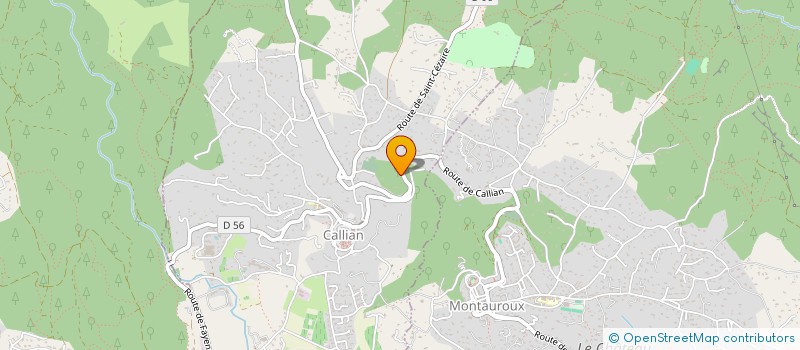 localisation de l'entreprise SCI HORTENSE  MONTAUROUX