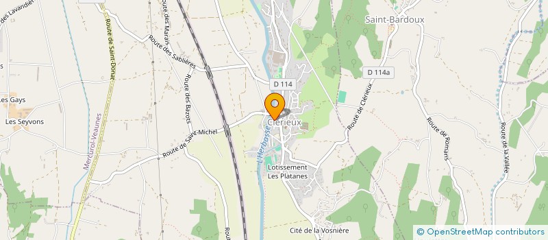 localisation de l'entreprise SCI HORTENSE  CLERIEUX