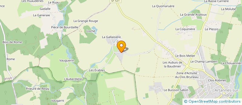 localisation de l'entreprise SCI HORTENSIA  ARTANNES-SUR-INDRE