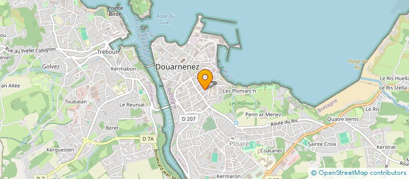 localisation de l'entreprise SCI HORTENSIAS  DOUARNENEZ