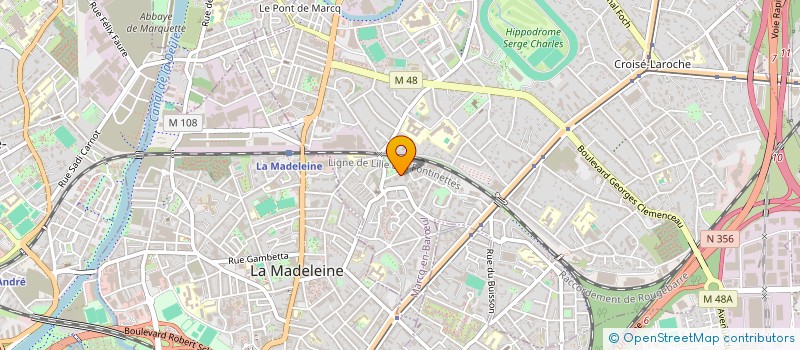 localisation de l'entreprise SCI HORTEX à MARCQ-EN-BARŒUL