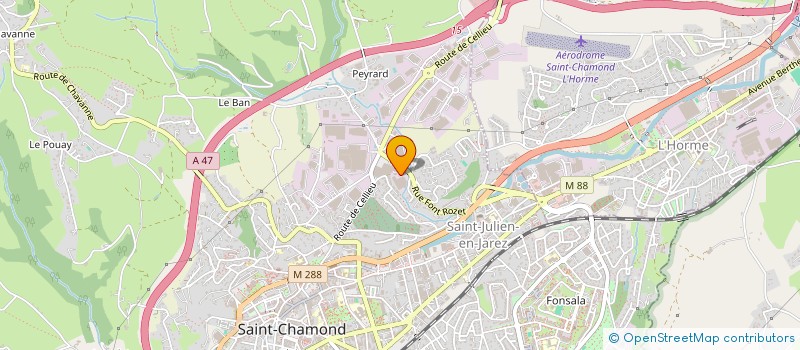 localisation de l'entreprise SCI HORTICHAMOND  SAINT-CHAMOND