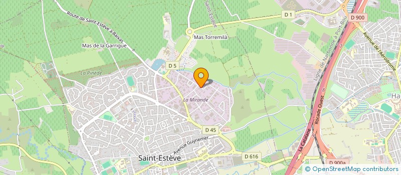 localisation de l'entreprise SCI HORTS  SAINT-ESTEVE