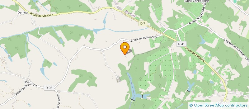 localisation de l'entreprise SCI HORTS ET PRATS  PERVILLE