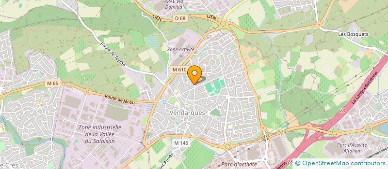 localisation de l'entreprise SCI  HORTUS à VENDARGUES