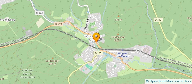 localisation de l'entreprise SCI HORTUS VOSGIENSIS  WINGEN-SUR-MODER