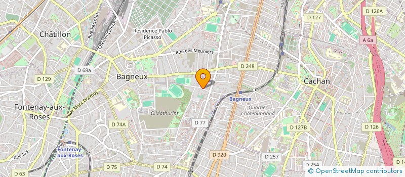 localisation de l'entreprise SCI HORUS  BAGNEUX