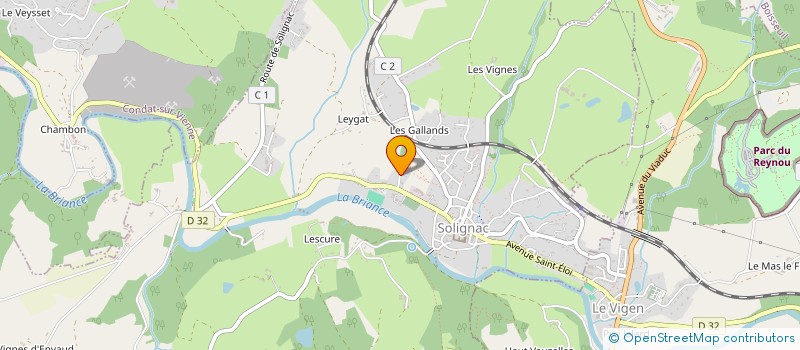 localisation de l'entreprise SCI HORUS  SOLIGNAC