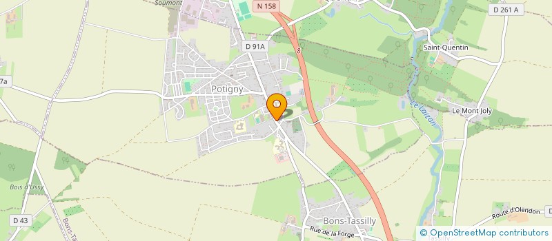 localisation de l'entreprise SCI HORUS  POTIGNY