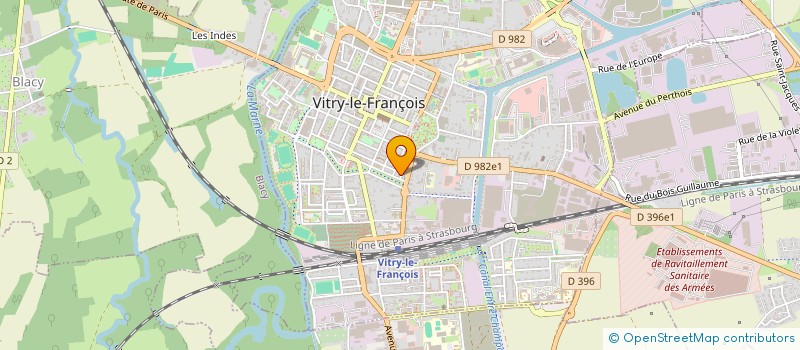 localisation de l'entreprise SCI HORUS à VITRY-LE-FRANCOIS