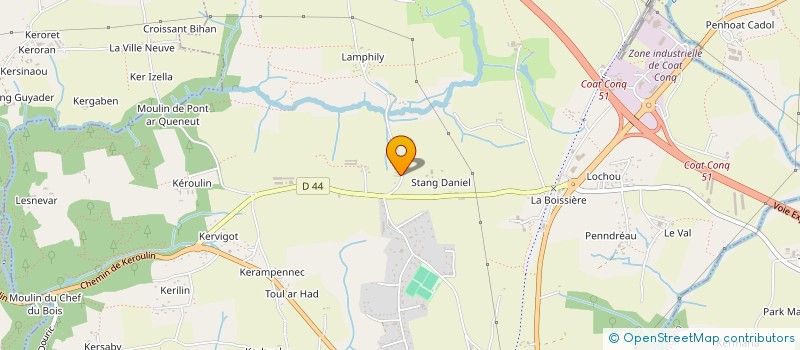 localisation de l'entreprise SCI HORUS  CONCARNEAU