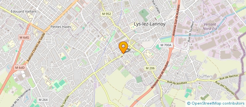 localisation de l'entreprise SCI HOS.LAD  LANNOY