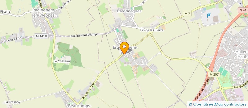 localisation de l'entreprise SCI HOSLAINE  ERQUINGHEM-LE-SEC