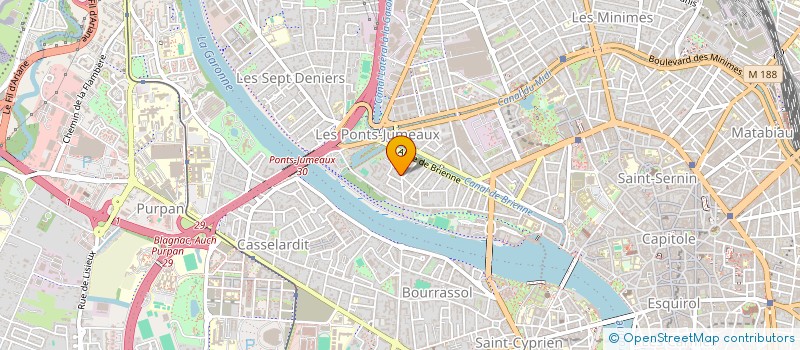 localisation de l'entreprise SCI HOST à TOULOUSE